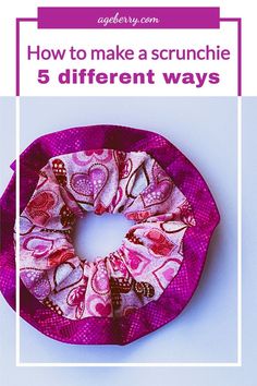 learn how to sew a scrunchie Hidden Pocket Scrunchie Diy, Kids Summer Projects, Sewing For Dummies, Beginner Sewing Projects, Summer Kid, Beginner Sewing