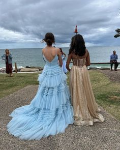 Blue Tulle Prom Dress, Affordable Formal Dresses, Gown Silhouette, Tiered Prom Dress, Tulle Neckline, Tulle Balls, Neck Details, Floor Length Prom Dresses, Prom Ball Gown