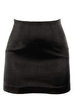 Custom options available | Colors | Sizes | Lengths Tailored to perfection, Clair is a high waisted satin custom uniform mini skirt with a gold zipper that makes an entrance coming and going. Crafted from a durable heavy weight semi matte stretch satin, this skirt is cut to a flattering A-line silhouette. The darts at the waist allow for the perfect fit and sits 2" above the natural waist finishing 6" above the knee. The Japanese gold zipper in the back has a locking rubber head which adds a spe Fitted Satin Pencil Skirt For Night Out, Elegant Short Skirt For Parties, Short Elegant Skirt, Classic Fitted Satin Skirt, Elegant Mini Skirt For Party With Short Inseam, High-waist Satin Lined Skirt, Elegant Short Inseam Mini Skirt For Night Out, Sleek Short Skirt, Fitted High Waist Satin Skirt