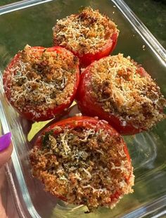 Baked Tomato Recipes, Stuffed Tomatoes, Baked Tomatoes, Tomato And Cheese, Perfect Appetizers, Tomato Recipes, Dried Tomatoes, Fresh Garlic, Parmesan Cheese