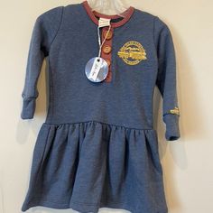 Super Cute For The Holidays! Comes With A Dress And A Cute Bow! Multiple Sizes Blue Dress For Fall Dress-up, Blue Fall Playtime Dress, Blue Dress For Playtime In Fall, Casual Blue Twirl Dress For Playtime, Cute Blue Twirl Dress For Playwear, Casual Dresses For Playtime In Fall, Girls Denim Dress, First Birthday Dresses, Pink Polka Dot Dress