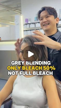 Glen Hew on Instagram: "Salt & Pepper Grey Blending 🩶 We prelighten your hair according to your percentage % of white hair, so you still maintain most of your hair without bleach ! 

Full bleach , lowlights with shadow roots always end up like client in the video , you can always consult with the pro and choose better way , unless there is no option but full bleach !

@kamihairgroup Signature Service - GREY BLENDING BALAYAGE 

Collab with @jayhow_kami @stevelws_kami and @kamihairgroup Team 

#embraceyourgrey #greyblending #greyblendinghighlights #greyhair #greyhairdontcare #greyhairmovement #greyhairtransition #greyhaircolor #greyhairmodel #greyhairrevolution #greyhairtransformation #hairreel #haireels #reelhair #reelshair #kamihairgroup #kamisalon" Balayage Without Bleach, Ashy Balayage On Black Hair, Grey Blending Balayage, No Bleach Balayage, Blending Balayage, Grey Hair Model, Ashy Balayage, Shadow Roots, Grey Blending