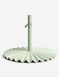 a green umbrella with a white background