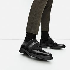 Ad Inspiration, Blazer Zara, Man Shoes, Black Leather Shoes, Zara Man, Men's Wear, Prada Men, Men's Wardrobe