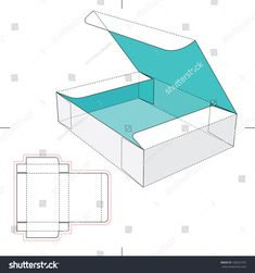 an open box with the lid cut out