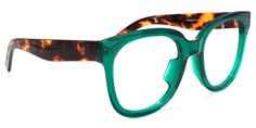 Polaroid Eyewear, Square Frame Glasses, Green Glasses, Tortoise Cat, Computer Glasses, Green Frame, Glasses Shop