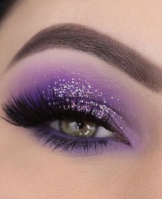 Purple Wedding Makeup, Quinceanera Makeup, Dance Makeup, Makeup For Hazel Eyes