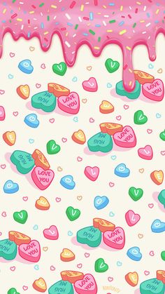 an image of valentine's day candy wallpaper