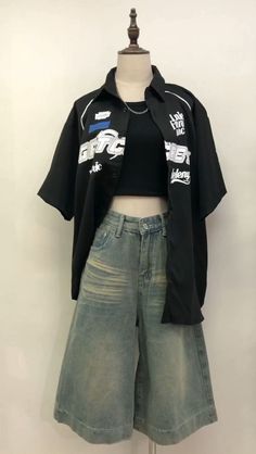 Kpop Oversized Outfit, Outfit Ideas Acubi, Streetwear Fashion Asian, Streamer Outfits, 00s Mode, Street Style Outfits Casual, Outfit Inspo Casual, Neue Outfits, Tomboy Outfits