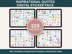 the ultimate collection of inspirational stickers and individual prints for your planner or notebooks