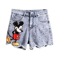 Elevate your summer style with our 2023 Summer Collection of Cartoon Embroidery Pearl Jean Shorts. a stunning boho-inspired piece! These high-waisted shorts make a statement with their straight. embroidered design and zipper & button closure. perfect for channeling effortless grace and timeless sophistication.Distinctive Features: Boho-inspired Design: A unique blend of vintage allure and today's spirited fashion pulse. these shorts will make you look and feel like a fashionista. High-waisted: F Casual Embroidered Jean Shorts For Summer, Embroidered Blue Jean Shorts, Blue Embroidered Jean Shorts, Embroidered Cutoff Shorts For Summer, Trendy High-waisted Embroidered Bottoms, Trendy Embroidered Blue Shorts, Casual Embroidered Cutoff Shorts, Embroidered Denim Blue Jean Shorts, Summer Embroidered Denim Jean Shorts