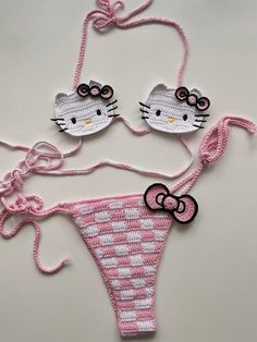 Hello Kitty Design, Kitty Clothes, Hello Kitty Clothes, Kitty Accessories, Hello Kitty Accessories, Crochet Clothing And Accessories, Hello Kitty Stuff