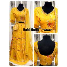 Beautiful floral yellow Lehenga perfect for haldi/party wear. Size available 36, 38 and 40 Semi-stitched Yellow Palazzo Set With Floral Embroidery, Spring Yellow Palazzo Set With Resham Embroidery, Yellow Floral Embroidered Palazzo Set For Festivals, Yellow Floral Print Sets For Designer Wear, Fitted Yellow Sharara With Floral Print, Yellow Anarkali Palazzo Set For Spring, Floral Print Sharara For Navratri Party, Party Semi-stitched Floral Print Palazzo Set, Floral Print Palazzo Set For Party Festivals