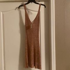 Free People Shimmer/Sexy Pink/Rose Slinky Dress. Metallic Feel & Sexy Brand New W Tags . Lightly See Thru. Wear It W A Black Slip Or Sexy Black Bra And Slip Skirt. Can Fit A Larger Small Or Medium. Slip Dress Mini, Blue Boho Dress, Pink Party Dress, Wrap Shirt Dress, Solid Midi Dress, Pink Party Dresses, Slinky Dress, Buy List, Lace Body