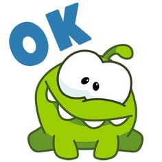 an animated green monster with the words oken on it's chest and eyes