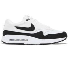 Golf Shoe Nwt No Lid On Box Classic White Custom Sneakers With Air Max Cushioning, White Nike Air Max For Streetwear With Cushioned Footbed, White Nike Air Max With Cushioned Footbed For Streetwear, Christmas Ideas Gifts, Black Nike Shoes, Shoes Nike Air, Golf Shoe, Nike Air Shoes, Nike Air Max 1