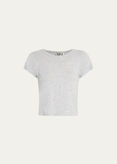 Eterne Short-Sleeve Baby Crewneck Tee - Bergdorf Goodman Unrealistic Wishlist, Fantasy Gowns, School Shopping, Cotton Tank Top, White Tee, Bergdorf Goodman, Cropped Tank Top, Black Tank Tops, Top Designers