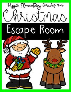 christmas escape room with santa and reindeer