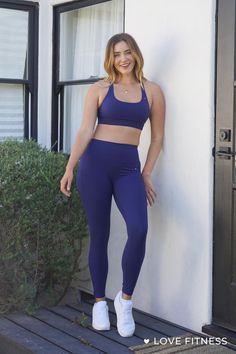 Eloise Sports Bra and Effortless Pocket Leggings in Blackberry | New Arrivals! | Bloom Collection | Shop aloha inspired tanks, tees, activewear, and accessories at Love Fitness Apparel - designed with aloha in Hawaii. Purple 4-way Stretch Leggings For Athleisure, 4-way Stretch Purple Leggings For Workout, Purple 4-way Stretch Leggings For Workout, Purple 4-way Stretch Workout Leggings, Purple Yoga Leggings With 4-way Stretch, Functional Purple Leggings For Yoga, Purple Stretch Leggings, Functional Purple Leggings For Pilates, Functional Stretch Purple Leggings