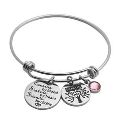 PRICES MAY VARY. ❤️The bracelet is made from high-quality stainless steel polished on all sides. Stainless steel won't tarnish or rust! ❤️This bangle is expandable - meaning it will expand to fit over your wrist and then snap back to its original size. Bangle Diameter: 62 mm. ❤️Cousin Quotes keepsake bracelet--①Cousins By Blood Sisters By Heart Friends By Choice; ②Cousins and Friends We Will Always Be a Couple of Nuts from the Same Family Tree; ③Side By Side of Miles Apart We Are Sousins Connect Personalized Stainless Steel Charm Bracelet For Friendship, Customizable Stainless Steel Friendship Bracelets, Personalized Metal Bracelet For Friendship, Personalized Metal Bracelets For Friendship, Personalized Stainless Steel Bangle Bracelets, Personalized Stainless Steel Bangle Bracelet, Adjustable Stainless Steel Bangle Charm Bracelet, Stainless Steel Name Bracelet For Friendship, Adjustable Stainless Steel Bracelet For Personalized Gift