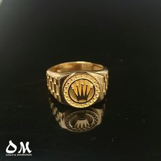 Rings Men Gold Jewelry, Heavy Gold Ring For Men, Gold Rings For Men Aesthetic, Stylish Rings For Men, Best Gold Rings For Men, Men's Gold Rings, Men Gold Ring Design Unique Modern, Rolex Rings For Men, Gents Gold Ring Design