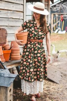 Modern Prairie, Tara Dress, Revival Clothing, Sustainable Clothing, Vintage Dresses, Shirt Style, Shopping Outfit, Short Sleeve Dresses, Shirt Dress