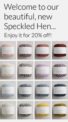 an advertisement for the new collection of handmade bracelets, featuring different colors and sizes