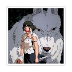 Decorate laptops, Hydro Flasks, cars and more with removable kiss-cut, vinyl decal stickers. Glossy, matte, and transparent options in various sizes. Super durable and water-resistant. Princess Mononoke draw wolf Moro Princess Mononoke, Princess Mononoke Art, Mononoke Anime, Art Studio Ghibli, Anime Disney, Ghibli Tattoo, Studio Ghibli Characters, Ghibli Artwork, Studio Ghibli Movies