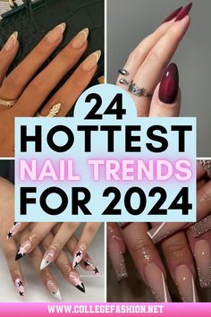 Latest Acrylic Nail Trends 2024, Nails Design 2024 Trends, Latest Nail Designs Trends 2024, Nail Colour Trends 2024, Latest Gel Nail Trends 2024, Almond Nails Trendy Fall 2024, Best Nails 2024, Nails Acrylic 2024 Trend, Trends Nails 2024