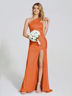 Burnt_Orange Bridesmaid Dress Orange, Red Flamingo, Satin Bridesmaid Dress, Full Maxi Skirt, Burnt Orange Dress, Satin Bridesmaid Dresses, Dress Orange, Satin Prom Dress, Dress Purchase