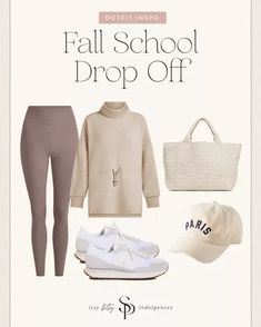 Mom Outfits For School Drop Off, White Fall Sweatshirt For School, School Drop Off Outfit Mom Winter, School Drop Off Outfit Mom, University Of Your Mom Sweatshirt, Outfit Inspo For School, Outfit Inspo School, New Balances