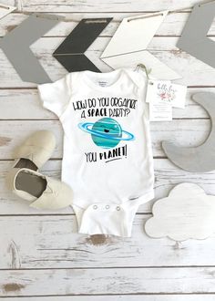 Space Onesie, Cricut Onesies, Pig Onesie, Party Bodysuit, Baby 2024, Night Nursery, Shower Gif, Onesie Ideas, Funny Baby Gifts