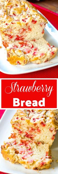 this strawberry bread is so easy to make and it's perfect for breakfast