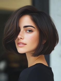 Chic Bob Haircuts for Thick Hair: Top Styles for Effortless Elegance Haircuts On Wavy Hair, Straight Bobs, Bob Cuts For Women, Bob Haircuts For Thick Hair, Long Haircuts With Bangs, Thick Natural Hair, Chic Bob, Bob Haircut For Round Face, Haircuts For Thick Hair