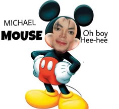 an image of mickey mouse on the cover of his album