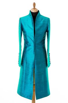 Stand out in Kingfisher Blue #rawsilk ... #motherofthebride #blue #silkcoat Drawing Simple