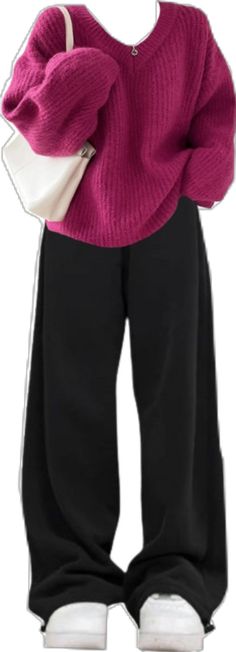 Casual Wide Leg Harem Pants For Winter, Wide-leg Harem Pants For Loungewear In Fall, Fall Streetwear Wide Leg Harem Pants, Casual Winter Wide Leg Ankle-length Pants, Fall Loungewear Wide Leg Harem Pants, Trendy Harem Pants For Fall Loungewear, Oversized Wide Leg Harem Pants For Fall, Ootd Oversize, Street Outfits