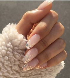 Almond Acrylic Nails Designs, Nails Bling, Nails Elegant, Natural Nail Designs, Summer Gel Nails, Cute Christmas Nails, Edgy Nails, Gel Nail Colors