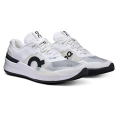 On Men`s THE ROGER Pro 2 Clay Tennis Shoes White and Black Tennis Shoes White, Racquet Bag, Snowboarding Style, Tennis Accessories, Mens Tennis Shoes, Snowboarding Accessories, Cycling Fashion, Roger Federer, Nike Kids