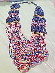 Long Beaded Necklace, Fashion Jewelry Necklaces, All Colors, Household Items, Fashion Watches, All The Colors, Beautiful Jewelry, Jewelry Necklace Pendant, Jewelry Watches