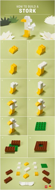 the instructions for how to build a lego model from scratchsticks and other materials