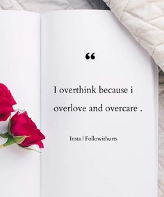 a red rose laying on top of an open book with a quote from insa followthhursts