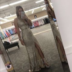 I Am 5’4. Never Worn Gold/Silver Sequin, Low V Neck, Long Train. Silver Sequin Evening Dress For Prom Season, Silver Sequin Dress For Prom Season Evening, Silver Sequin Dress For Prom Season, Glamorous Silver Sequin Gala Dress, Silver Evening Dress For Prom Season, Glamorous Silver Sequin Dress For Gala, Silver Evening Dress For Prom Party Season, Silver Evening Dress For Prom, Silver Evening Dress For Prom And Party Season