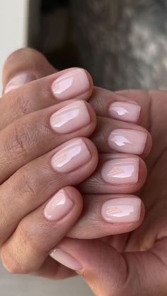 Pink Painted Nails, Classic Pink Nails, Wedding Nails Pink, Pink Manicure Ideas, Calgel Nails, Pedi Nails, Italy Nails, Nails Luxury, Classic Nails