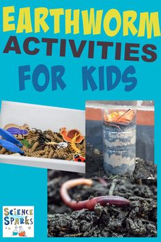 Collection of fun and easy Earthworm activities for kids. Make a wormery, a worm sensory tray, counting activities and earthworm facts.