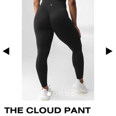 Brand New Cloud Pants Size Medium 5 Available High Stretch Black Pants, High Waist Black Gym Pants, High Waist Black Pants For Gym, Black High Waist Gym Pants, High Stretch Mid-rise Black Bottoms, Black High Stretch Mid-rise Bottoms, Versatile Black Mid-rise Bottoms, Versatile Tight Black Bottoms, Chic Solid Workout Bottoms