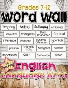 an english language poster with words on it