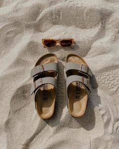 —@kristinkmn - Summer essentials 🐚 Classic Slide Footbed Sandals For Beach, Classic Beach Footbed Sandals With Textured Footbed, Casual Sandals With Leather Footbed For Travel, Classic Cushioned Slides For Beach, Classic Leather Slides For Outdoor, Classic Beach Slides With Cushioned Footbed, Summer Outdoor Footbed Sandals With Branded Insole, Classic Leather Footbed Sandals For Vacation, Classic Slides With Textured Footbed For Vacation