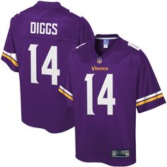 Stefon Diggs Vikings Jersey - 3X 4X 5X 6X Big & Tall XLT-5XLT #jerseys #minnesotavikings Nfl Vikings, Vikings Game, Stefon Diggs, Kirk Cousins, Minnesota Vikings Football, Vikings Football, Custom Football