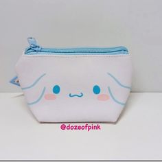 Sanrio Cinnamoroll Mni Zipper Pouch. This Pouch Comes In White With Adorable Cinnamoroll . It Has A Top Zipper Closure. Great For : Money Id Cards Jewelry Travel Candies Small Trinkets Or Accessories Size: 3. 1in X 1. 9in X 2. 9in Please Check Out My Other Sanrio Listings Bundle To Save On Shipping Costs! White Kawaii Pouch For School, Cute White Pencil Case For Daily Use, Cute White Pencil Case For Travel, Cute White Travel Pencil Case, Kawaii White Pencil Case For Travel, Cute Blue Pouch For Personal Use, Cute Rectangular Pouch With Zipper, Kawaii White Rectangular Pouch, Kawaii Portable Pouch For Daily Use